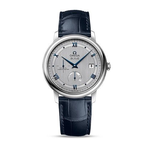 OMEGA De Ville Prestige Blue Leather 39.5mm Automatic Men's Watch | Hugh Rice