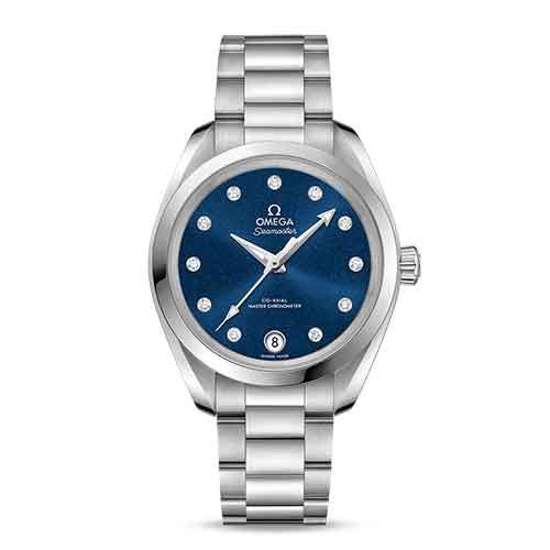 OMEGA Seamaster Aqua Terra Blue Diamond 34mm Automatic Women's Watch