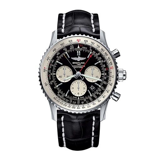 Breitling Navitimer 1 B03 Chronograph Rattrapante Steel Black 45 mm Automatic Men's Watch