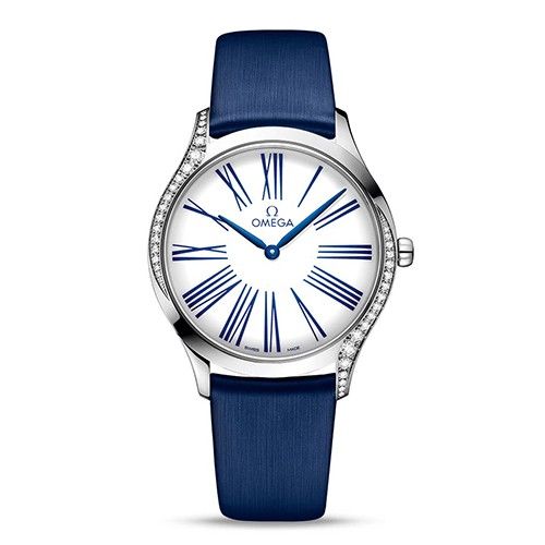 OMEGA De Ville Tresor Diamond Steel & Blue 36mm Women's Watch