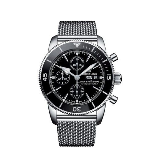 Breitling Superocean Heritage II Chronograph Steel Black 44mm Automatic Men's Watch