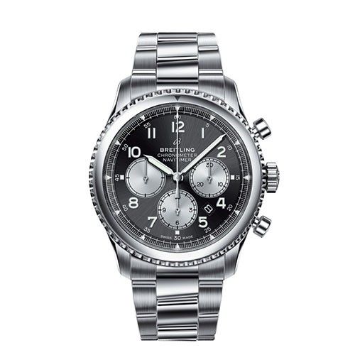 Breitling Navitimer 8 B01 Chronograph Steel Black 43 mm Automatic Watch