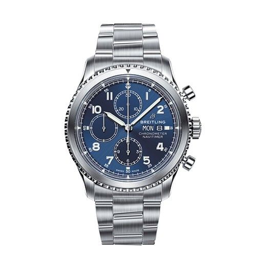 Breitling Navitimer 8 Chronograph Steel Blue 43mm Automatic Men's Watch