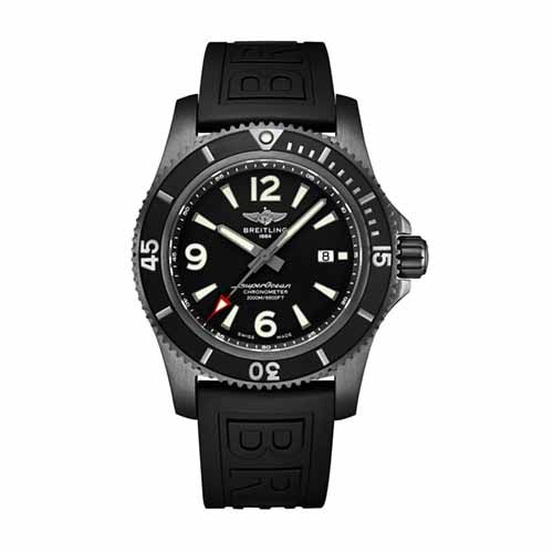 Breitling Superocean Automatic 46 Black Steel 2000m Men's Watch