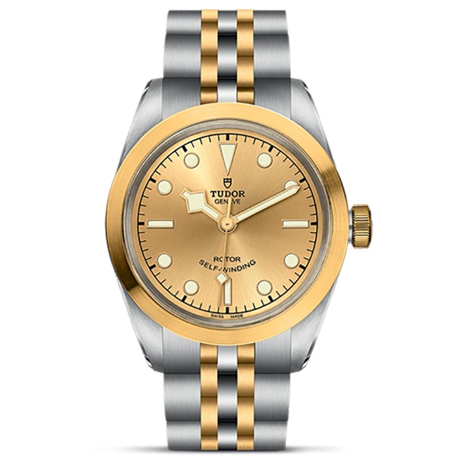 TUDOR Black Bay Steel & 18ct Gold Champagne Dial 32mm Women's Watch