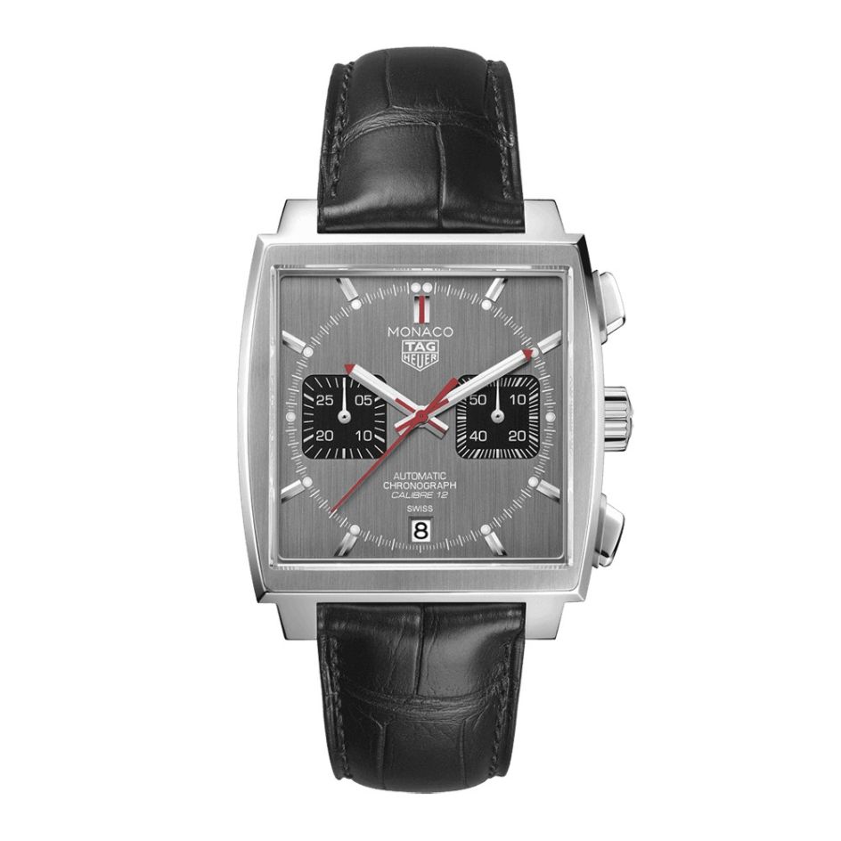 TAG Heuer Monaco Chronograph Steel Grey & Black 39mm Automatic Watch