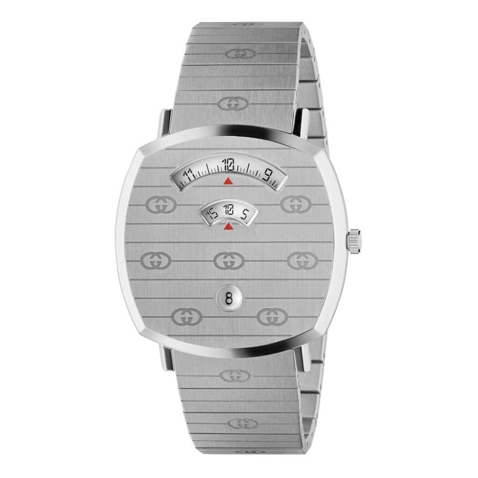 Gucci Grip Stainless Steel Square 38mm Watch