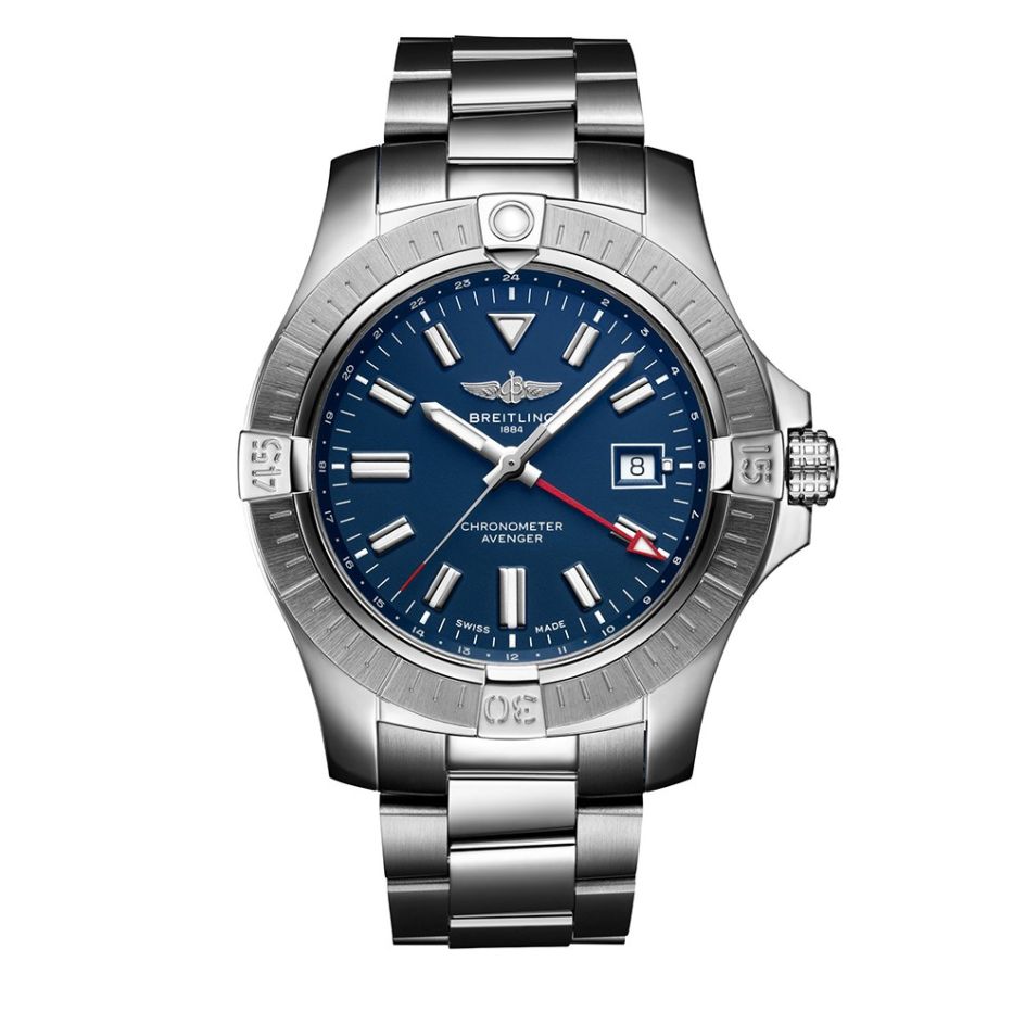 Breitling Avenger Automatic GMT Steel & Blue Dial 45mm Watch