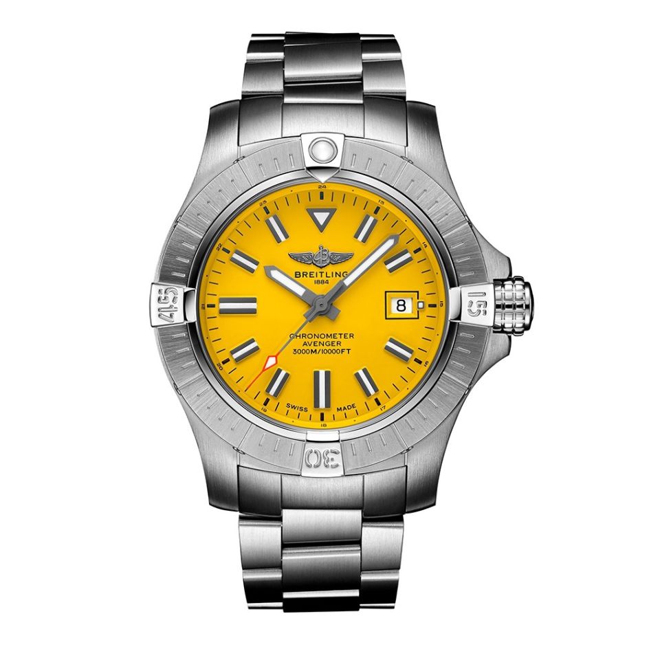 Breitling Avenger Automatic 45 Seawolf Steel & Yellow 45mm Watch