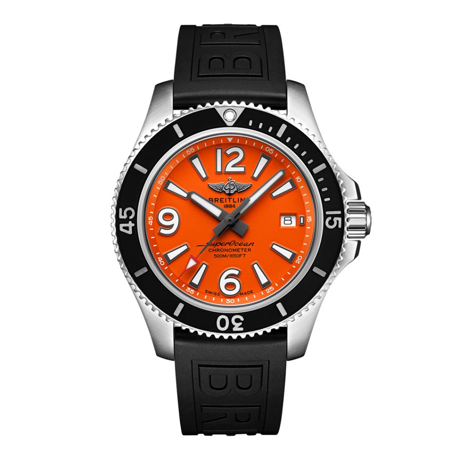 Breitling Superocean Automatic Steel Orange & Black 42MM Watch