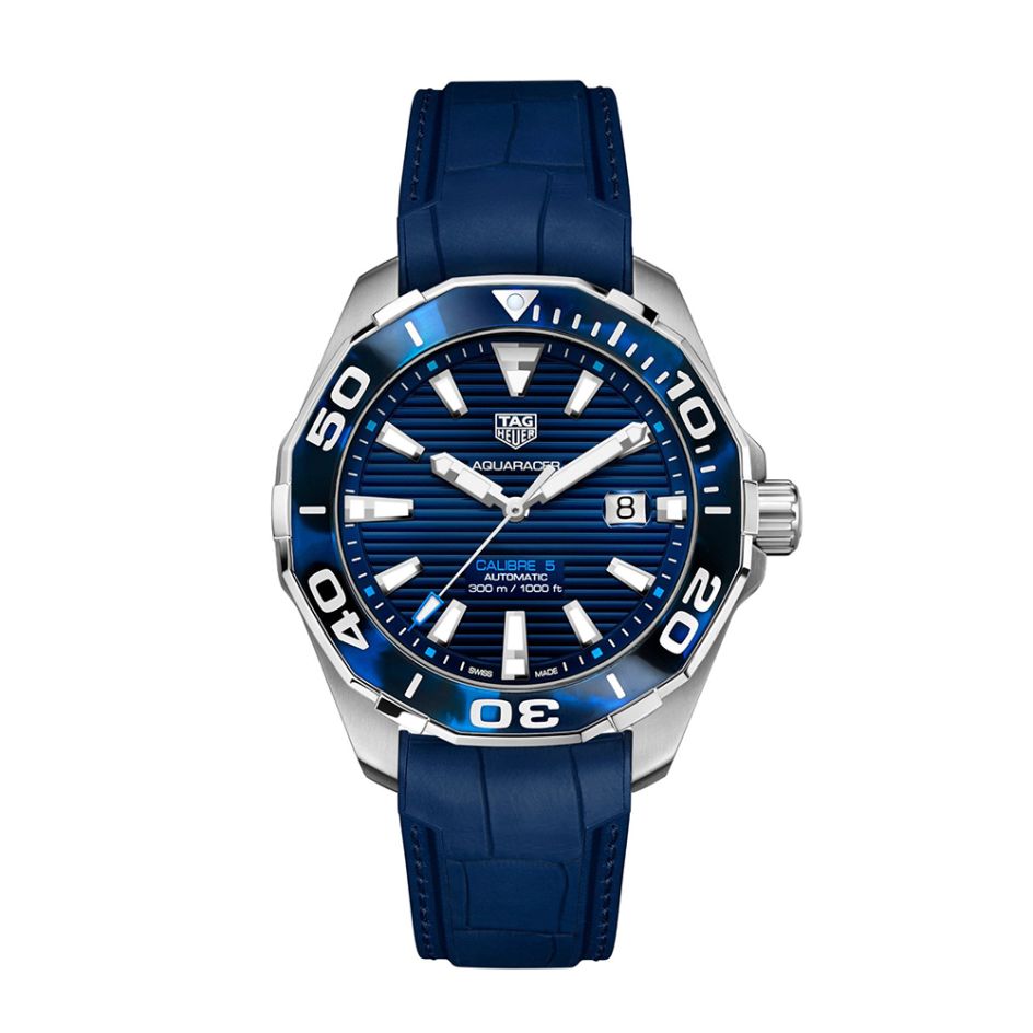 TAG Heuer Aquaracer Steel Tortoiseshell & Blue 43MM Automatic Watch