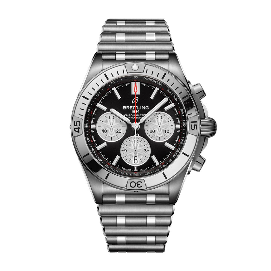 Breitling Chronomat B01 42 Steel & Black 42MM Chronograph Watch