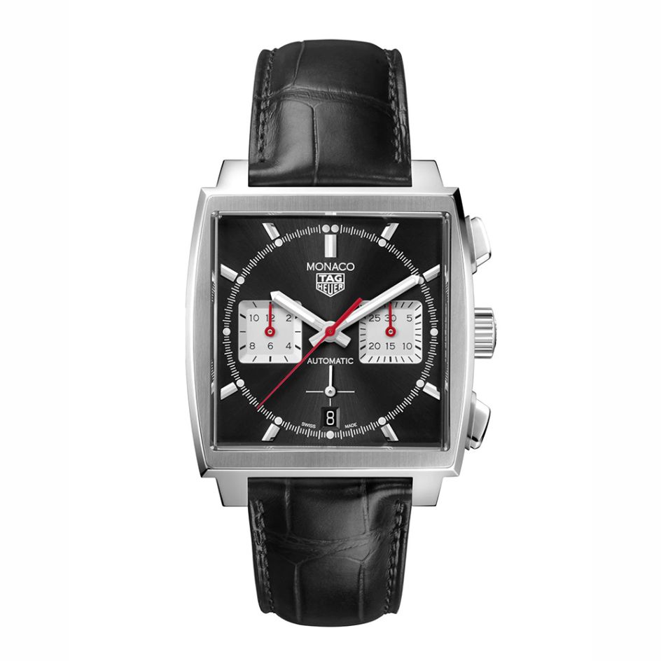 TAG Heuer Monaco Chronograph Steel & Black 39mm Automatic Watch