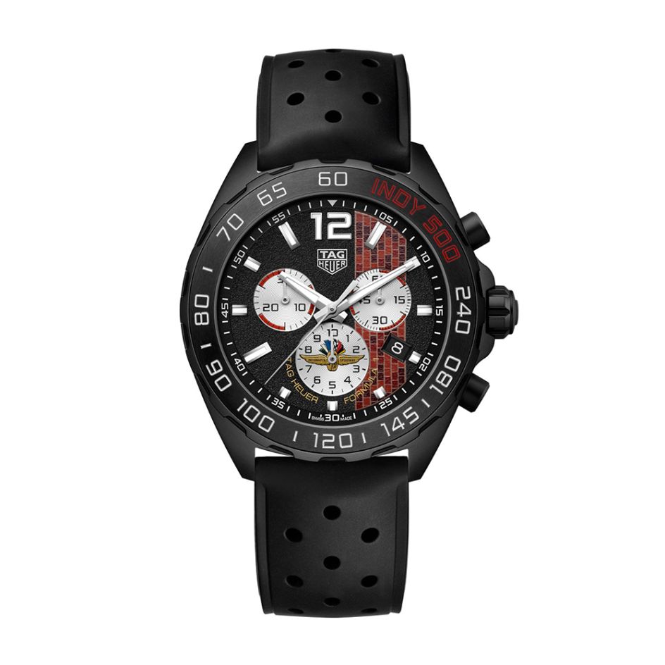TAG Heuer Limited Edition Formula 1 INDY 500 Black 43MM Chronograph Watch