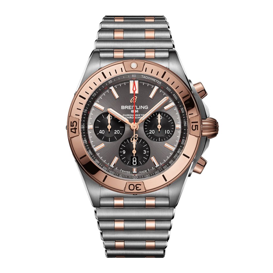 Breitling Chronomat B01 42 Steel Grey & 18CT Rose-Gold 42MM Chronograph Watch