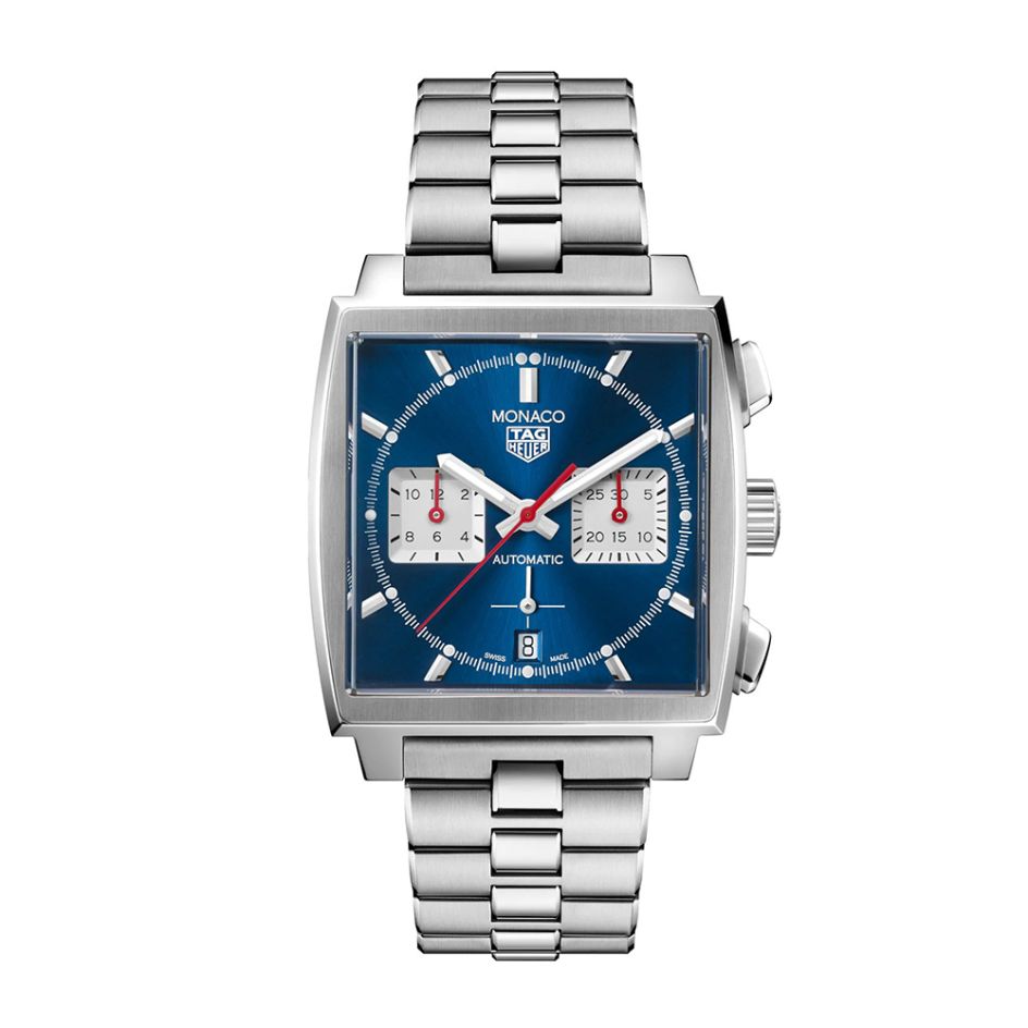 TAG Heuer Monaco Chronograph Blue & Steel Bracelet 39mm Automatic Watch