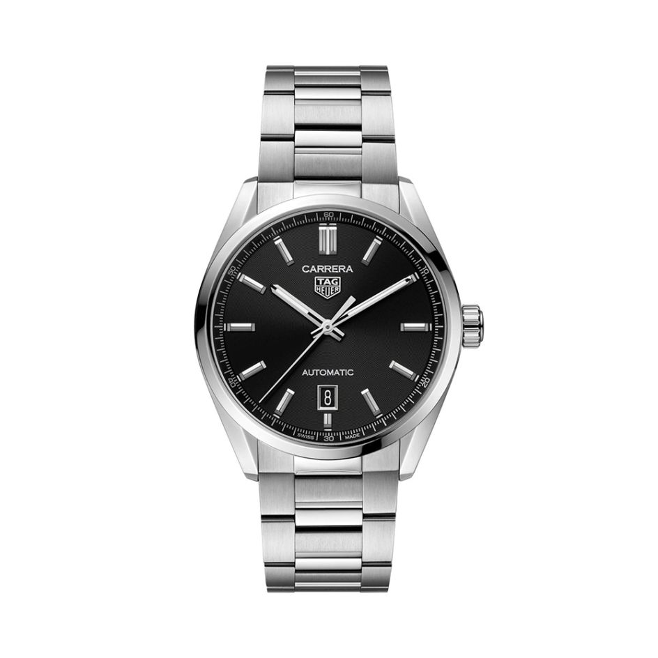 TAG Heuer Carrera Steel & Black 39MM Date Automatic Watch