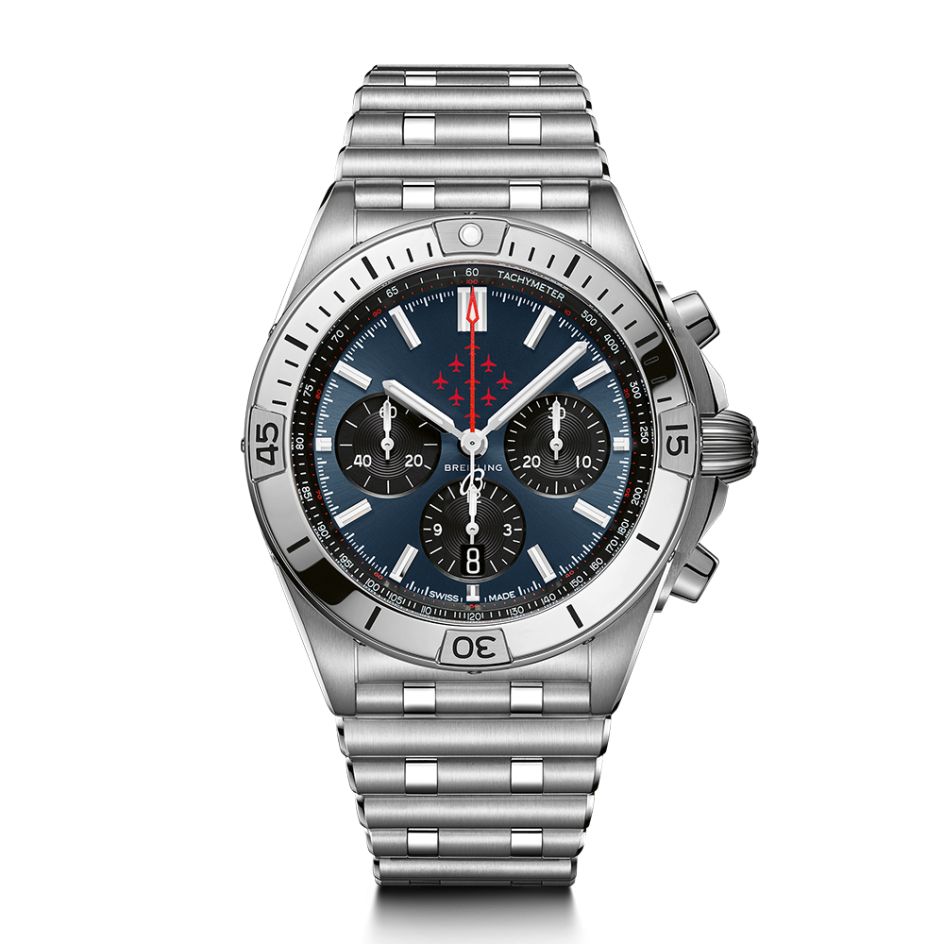 Breitling Chronomat Red Arrows Limited Edition Steel & Blue Dial 42MM Watch