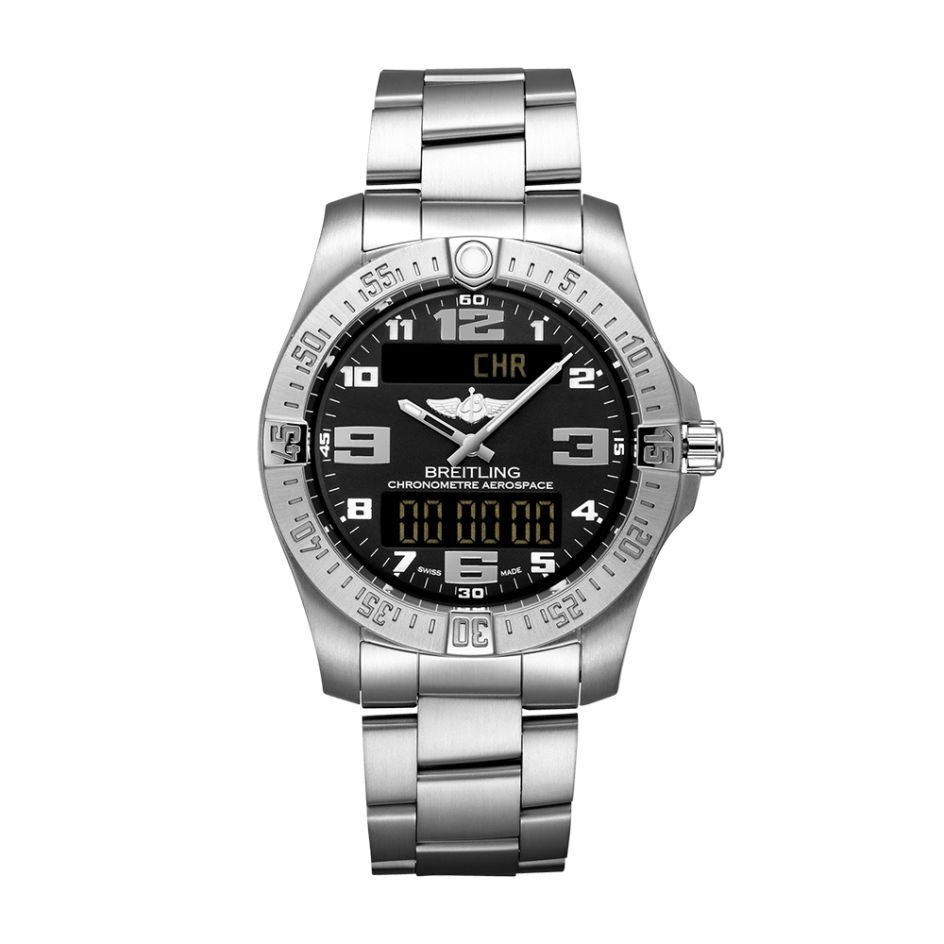 Breitling Aerospace Evo Titanium & Black Dial 43MM Chronograph Watch