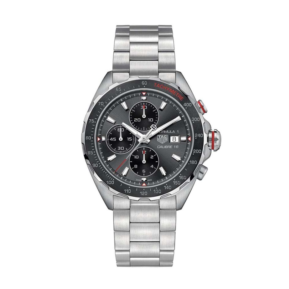 TAG Heuer Formula 1 Steel & Grey Dial 44MM Chronograph Watch