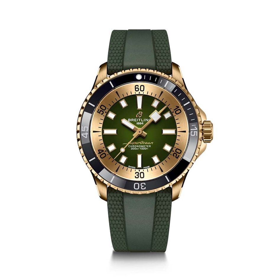 Breitling Superocean Automatic 42MM Bronze & Green Dial Watch