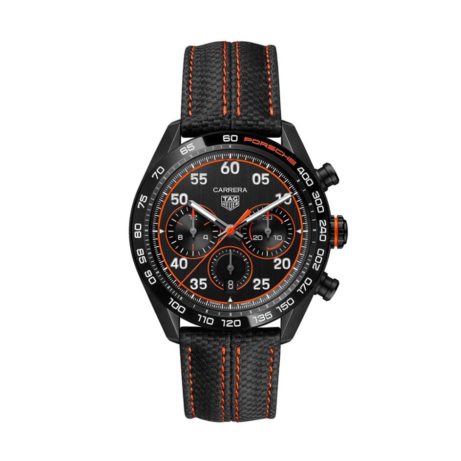 TAG Heuer Carrera Porsche Orange Racing Special Edition 44MM Chronograph Watch