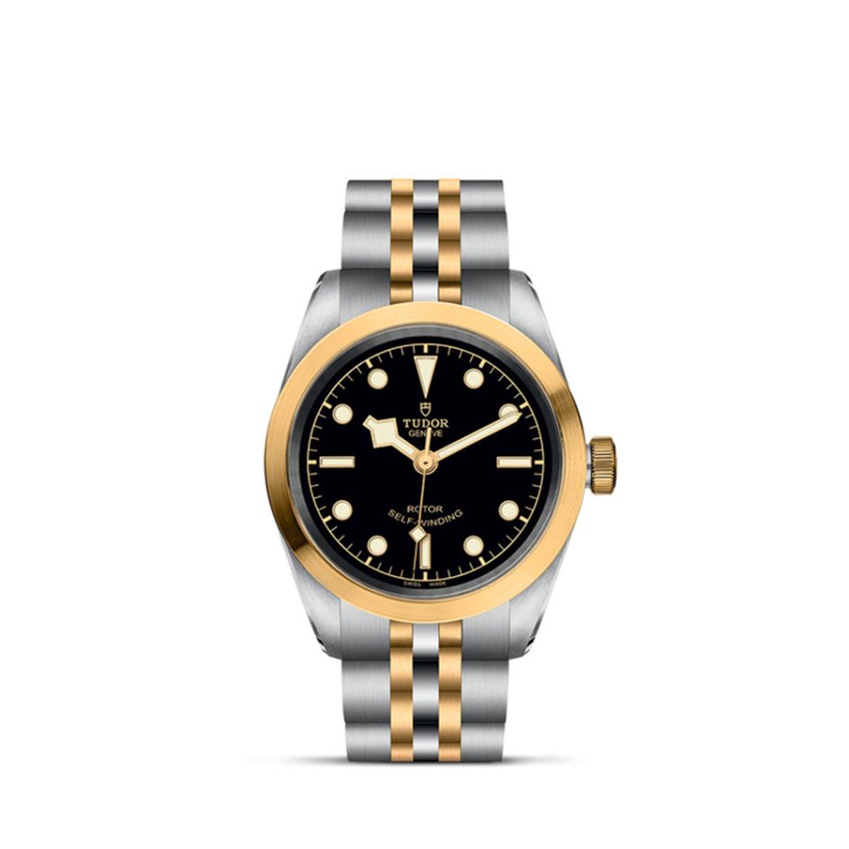 TUDOR Black Bay Steel & 18ct Gold Black Dial 32mm Women's Watch