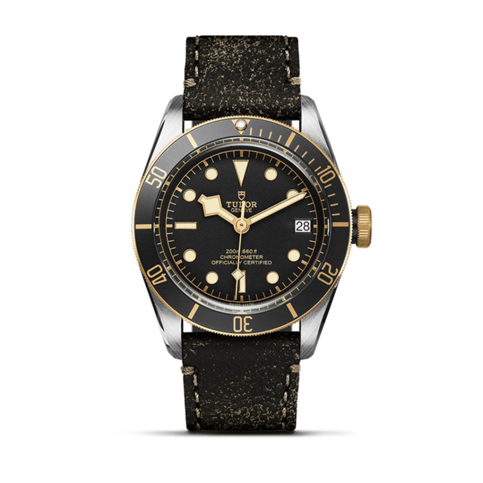 TUDOR Heritage Black Bay S&G Leather 41MM Automatic Watch