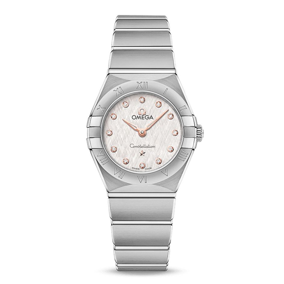 OMEGA Constellation Manhattan Steel & Diamond 25mm Women's Watch