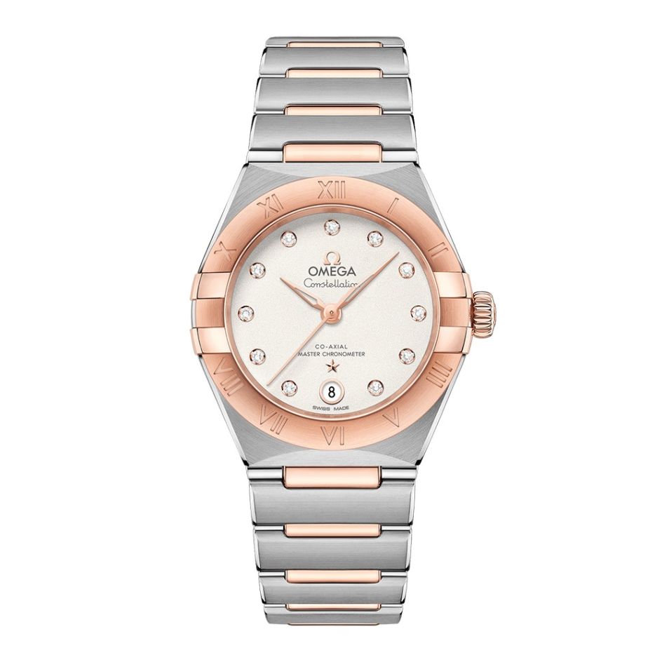 OMEGA Constellation Manhattan Steel & Rose-Gold 29mm Automatic Women's Watch
