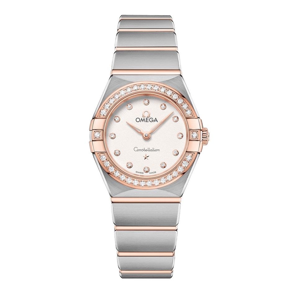 OMEGA Constellation Manhattan Two-Tone Diamond Bezel 25mm Women's Watch