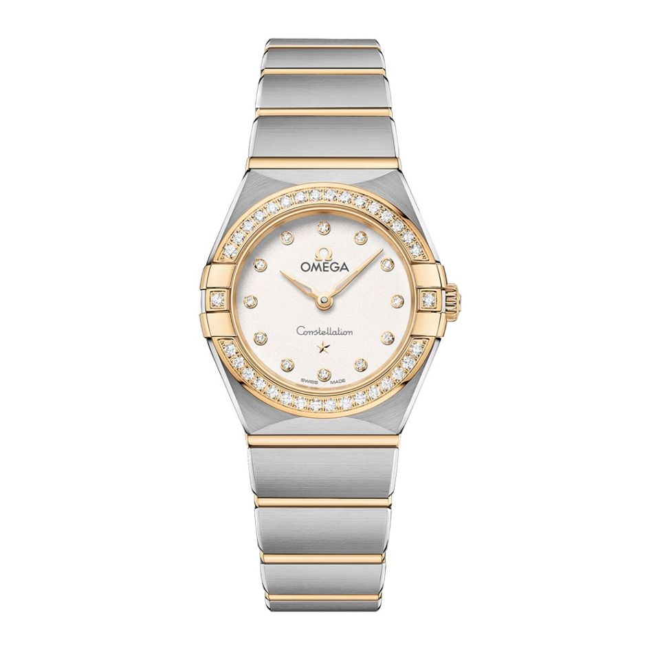 OMEGA Constellation Manhattan Diamond Bezel Two-Tone 25mm Women's Watch