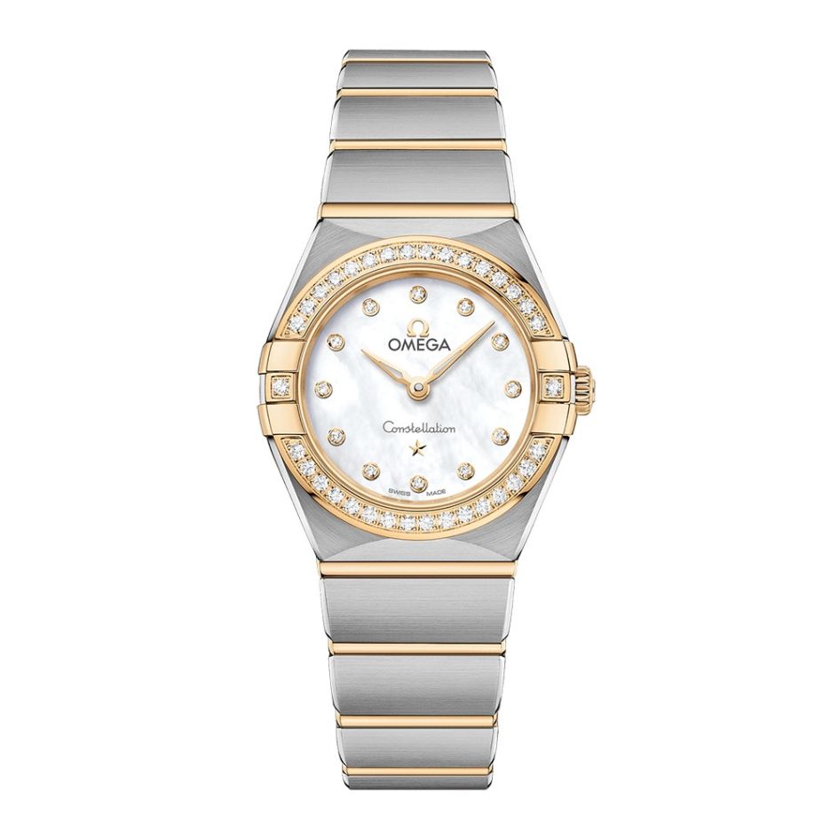 OMEGA Constellation Manhattan Diamond Steel & Yellow-Gold 25mm Women's Watch