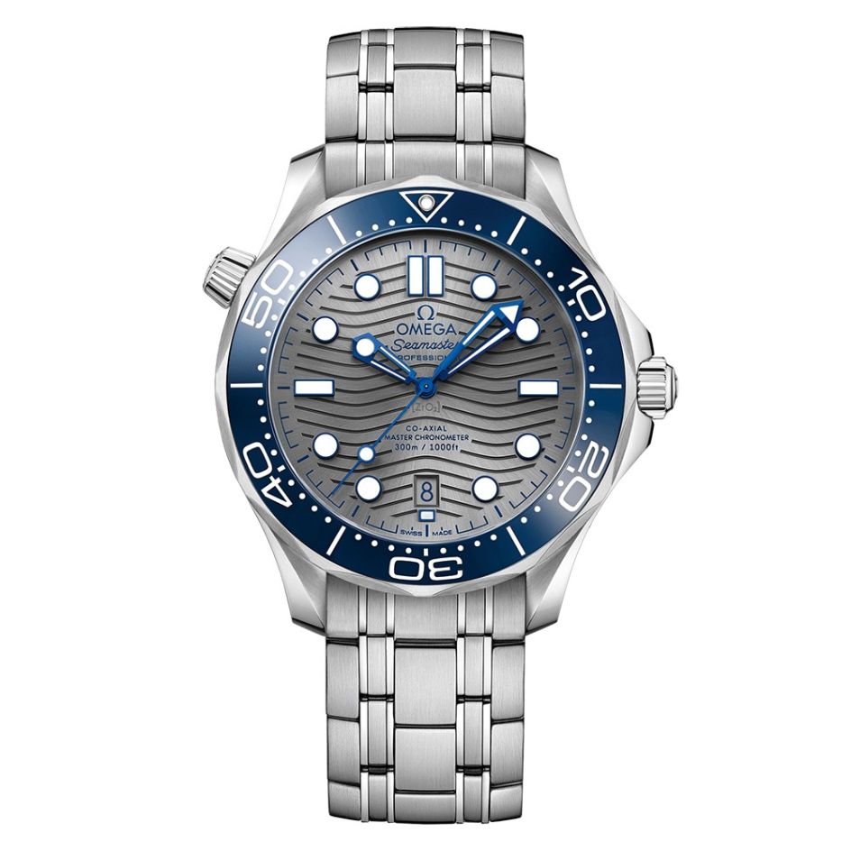 OMEGA Seamaster Diver 300m Steel Bracelet & Grey 42mm Automatic Men's Watch