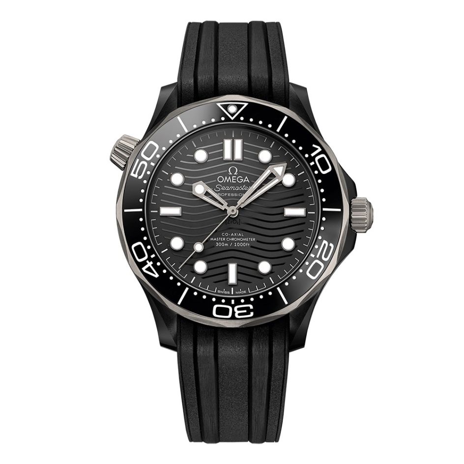 OMEGA  Seamaster Diver 300m Co-Axial Master Chronometer Black Ceramic 43.5mm Watch