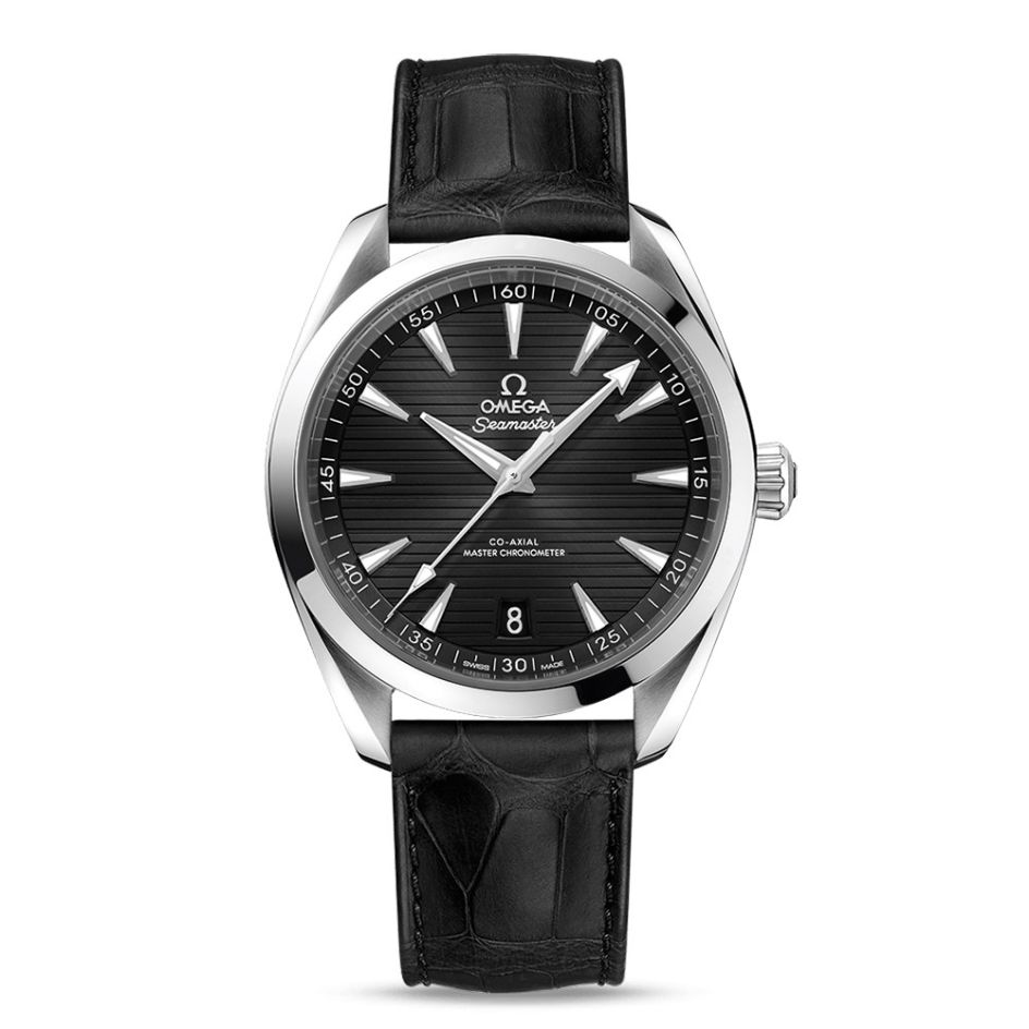 OMEGA Seamaster Aqua Terra Black Leather 41mm Automatic Men's Watch