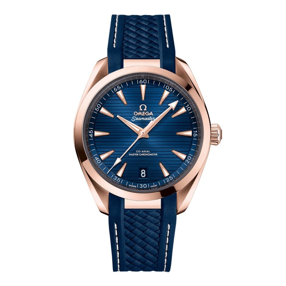 OMEGA Seamaster Aqua Terra Sedna Gold Blue Master Chronometer 41mm Automatic Men's Watch