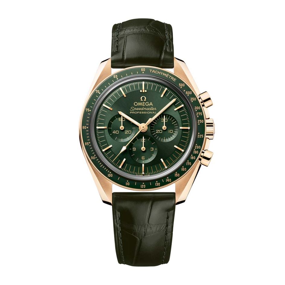 OMEGA Speedmaster Moonwatch Professional Moonshine Gold & Green 42MM Watch