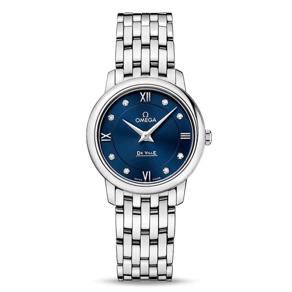 OMEGA De Ville Prestige 27.4mm Steel Diamond Women's Watch