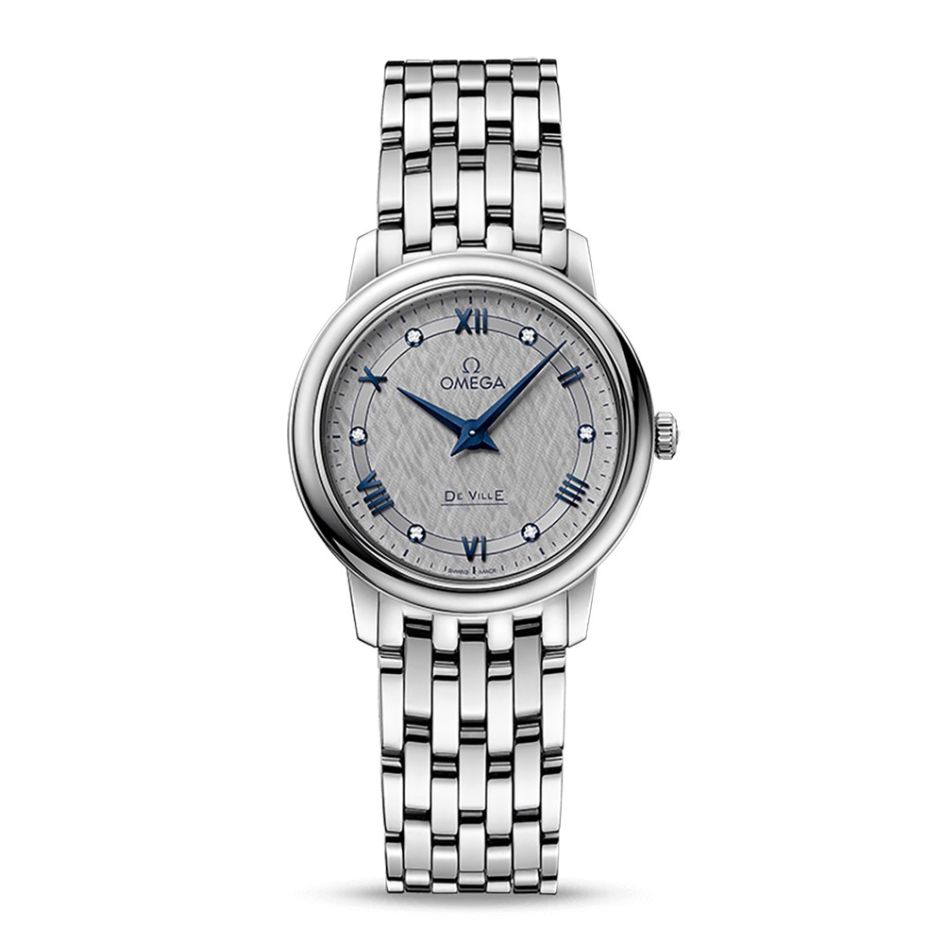 OMEGA De Ville Prestige Steel Grey & Diamond 27.4mm Women's Watch