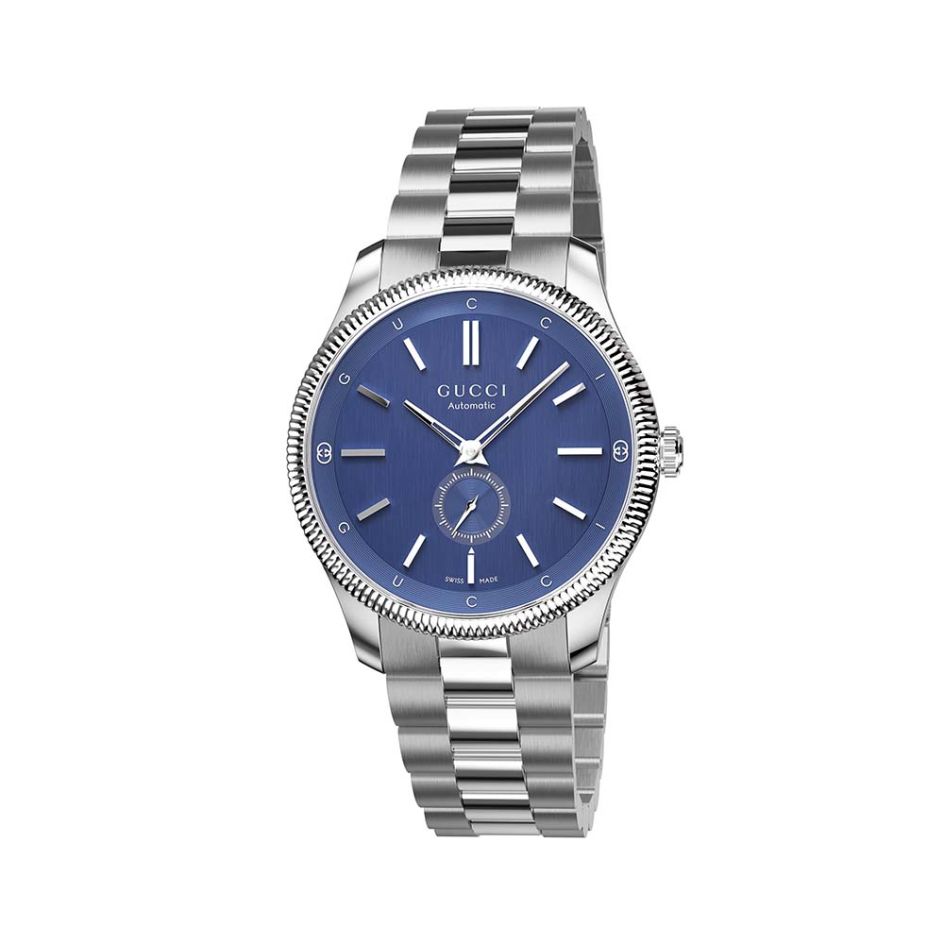 Gucci G-Timeless Stainless Steel & Blue Dial 40MM Automatic Watch