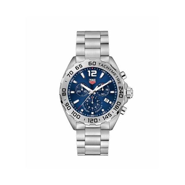 TAG Heuer Formula 1 Chronograph Stainless Steel &amp; Blue 43MM Watch