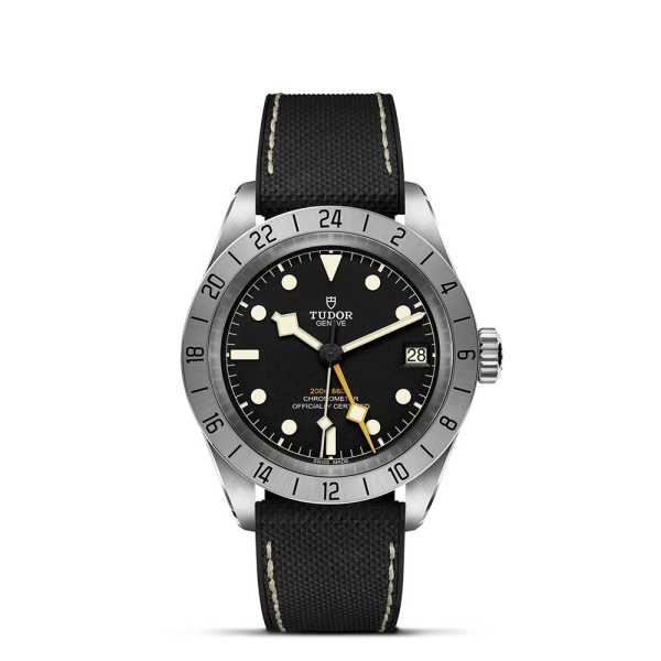 TUDOR Black Bay Pro Steel Black &amp; Hybrid Strap 39MM Watch