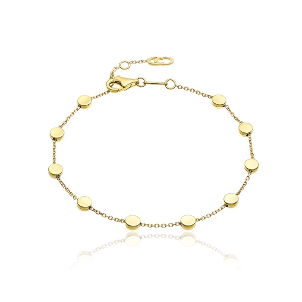 Chimento Armillas Glow 18CT Gold Small Disc Spacer Bracelet