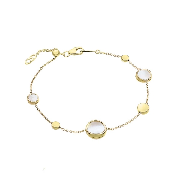 Chimento Armillas Glow Mother of Pearl Disc Spacer Bracelet