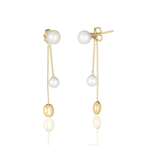 Chimento Armillas Acqua 18CT Yellow-Gold Pearl Drop Earrings