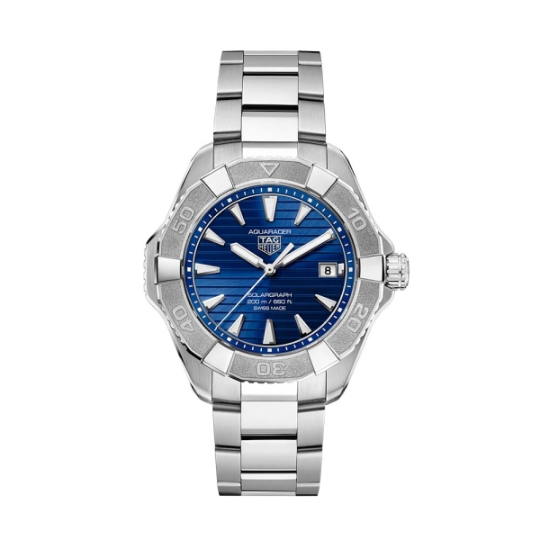 TAG Heuer Aquaracer Professional 200 Solargraph Steel Blue 40MM Watch