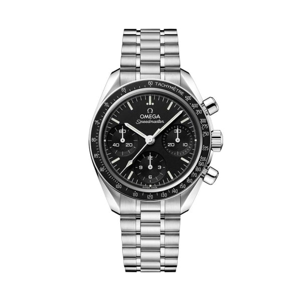 OMEGA Speedmaster 38 Steel and Black 38MM Chronograph Watch - 1