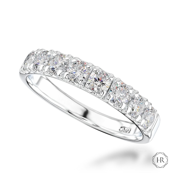 Wedding Ring - Platinum 0.74ct Diamond Ring