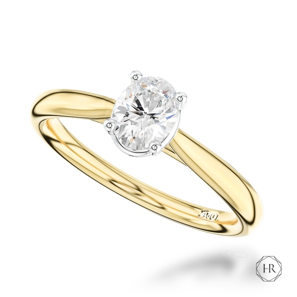 Engagement Ring - 18ct Yellow Gold 0.50ct Diamond Solitaire Ring